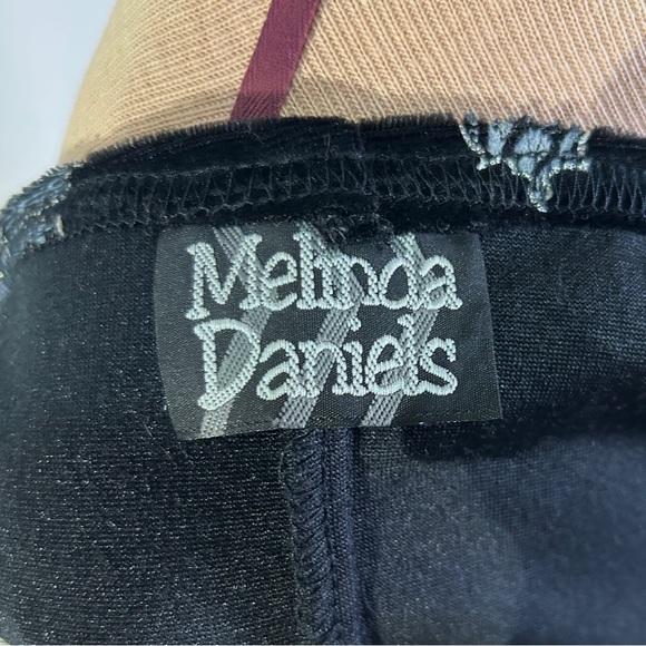 Vintage 90s Velvet Butterfly Print Dress by Melinda Women’s Size M - Picture 12 of 13